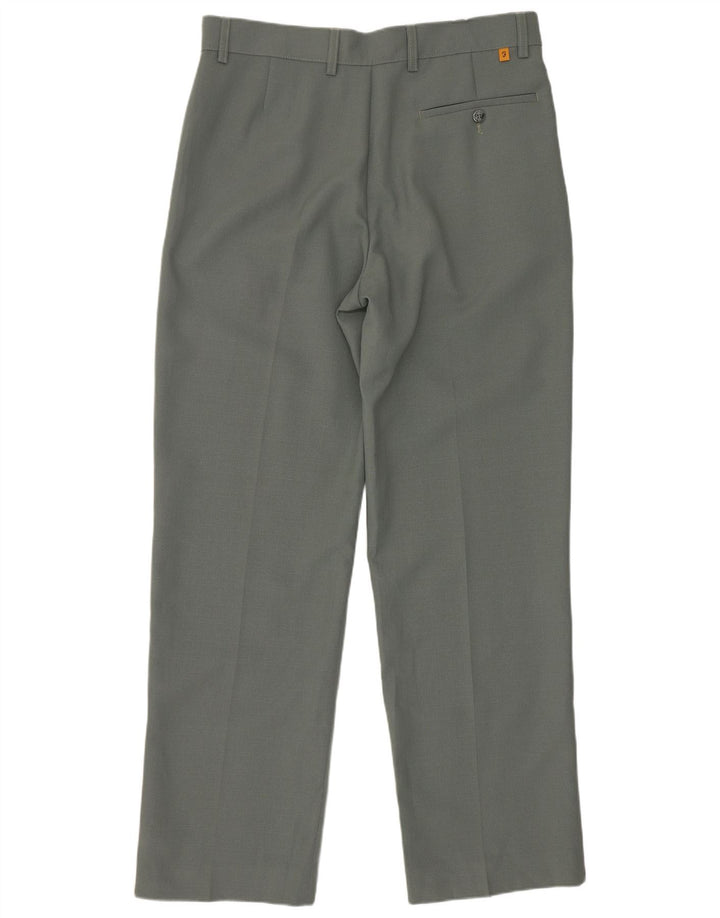 Farah Womens Straight Casual Trousers W34 L31 Green Polyester