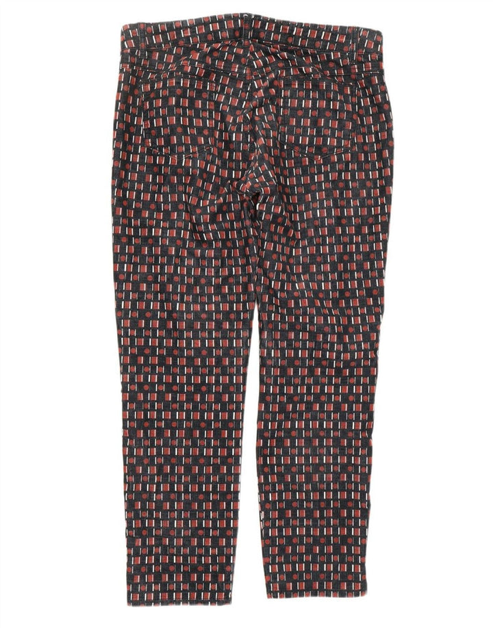 MAX & CO. Womens Cropped Trousers UK 14 Large W31 L26 Multicoloured