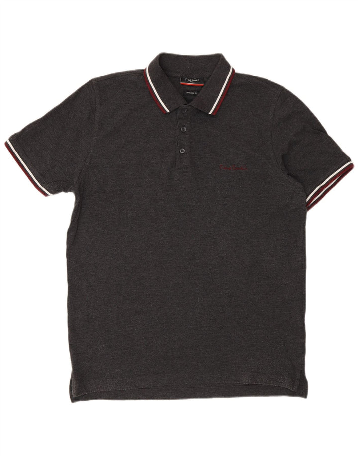 Pierre Cardin Mens Regular Fit Polo Shirt Medium Grey Cotton Classic