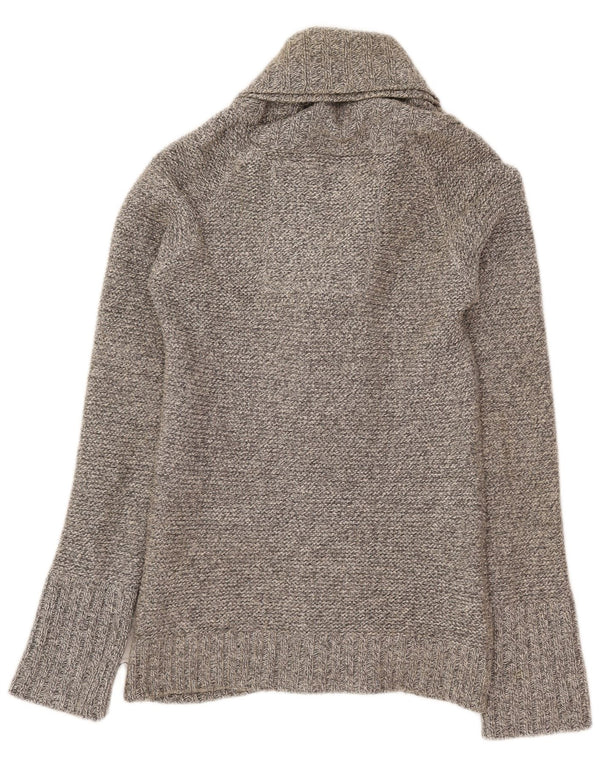 Superdry Mens Cardigan Sweater Medium Grey Cotton