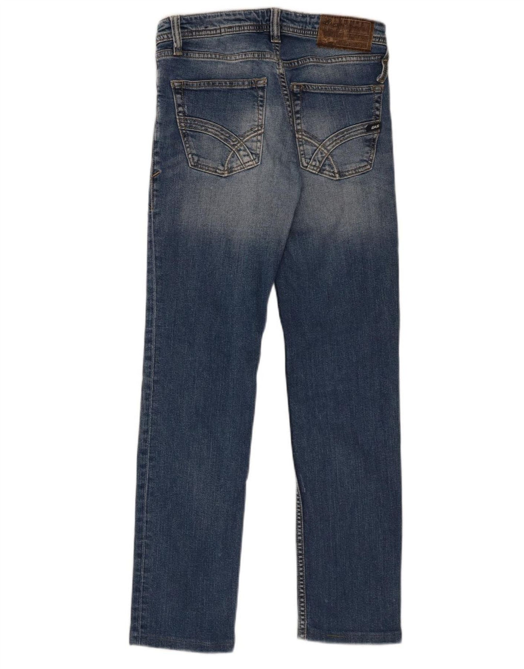 GAS Womens Albert Slim Jeans W28 L28 Blue Cotton