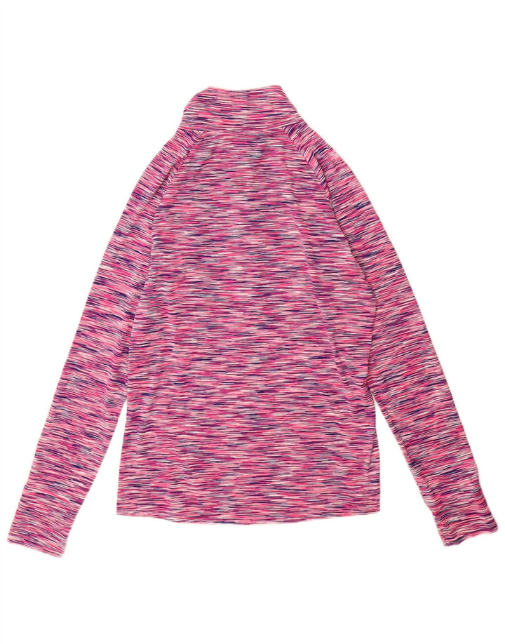 Under Armour Womens Slim Fit Pullover Tracksuit Top UK 12 Medium Pink