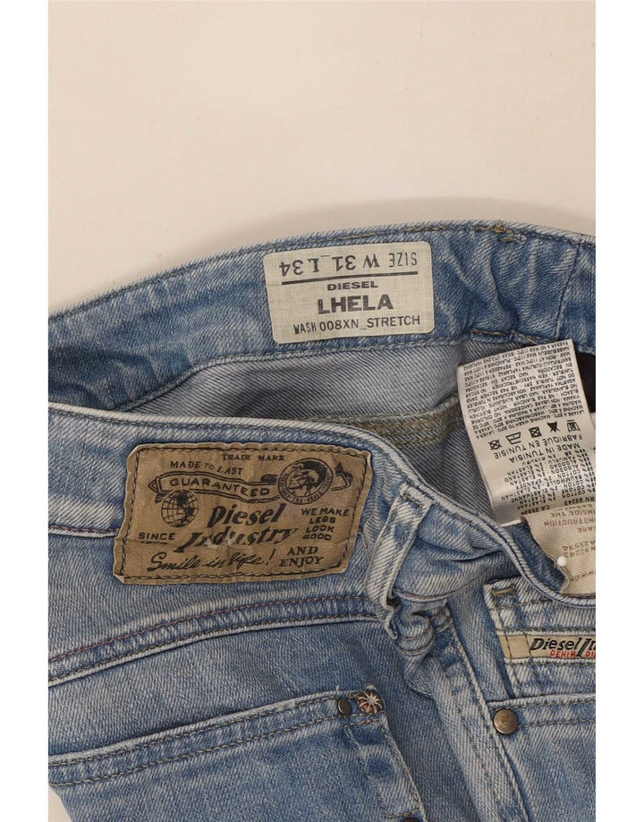 Diesel Womens Lhela Slim Jeans W31 L34 Blue Cotton