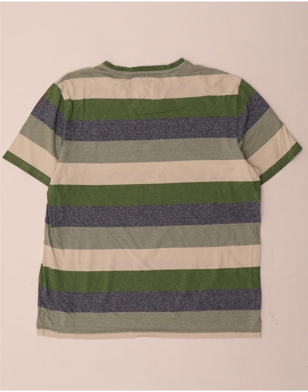 Fat Face Mens T-Shirt Top XL Multicoloured Striped Cotton