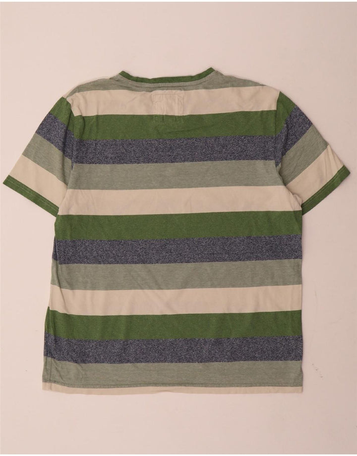 Fat Face Mens T-Shirt Top XL Multicoloured Striped Cotton