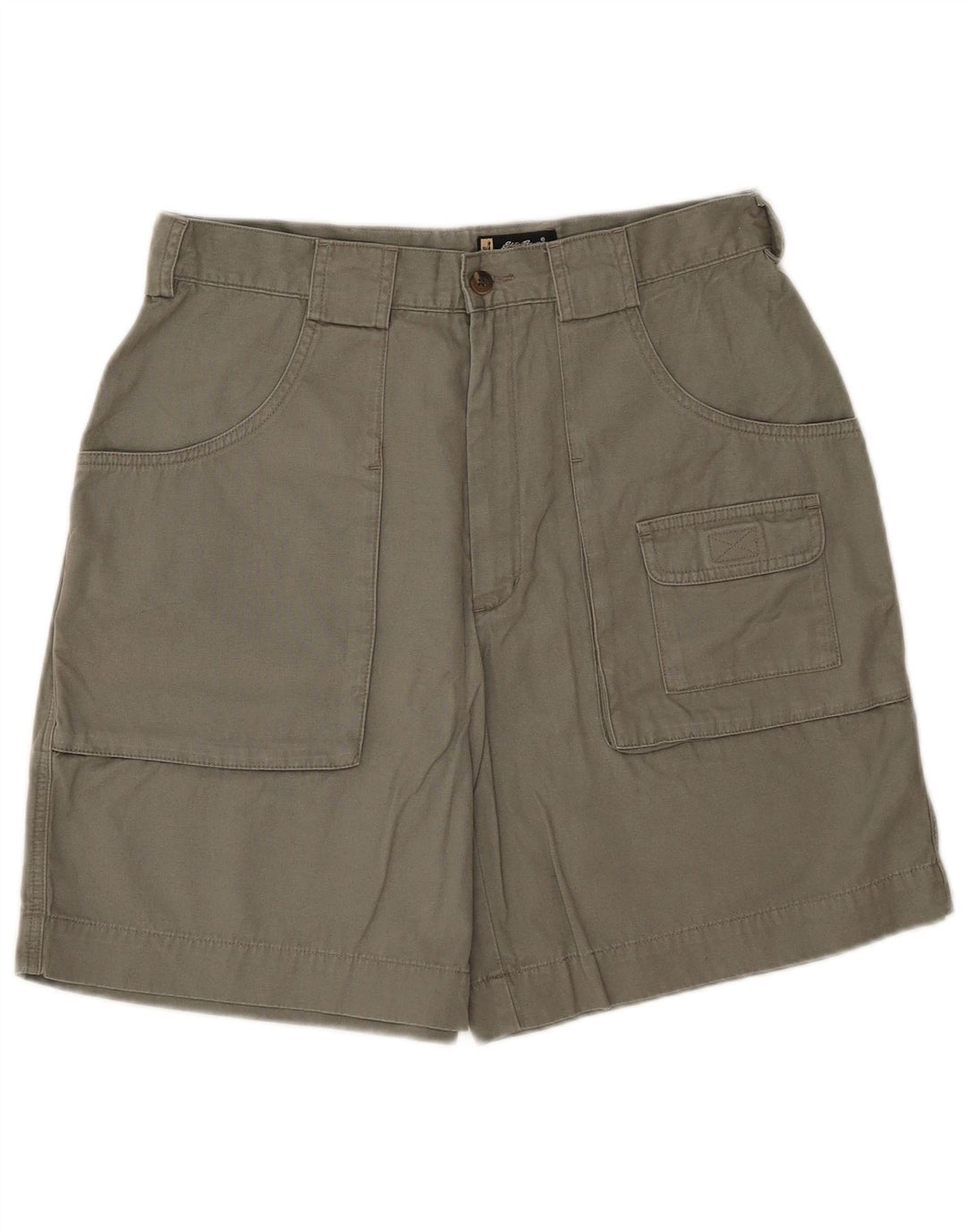 Eddie Bauer Womens Cargo Shorts US 12 Large W32 Khaki Cotton