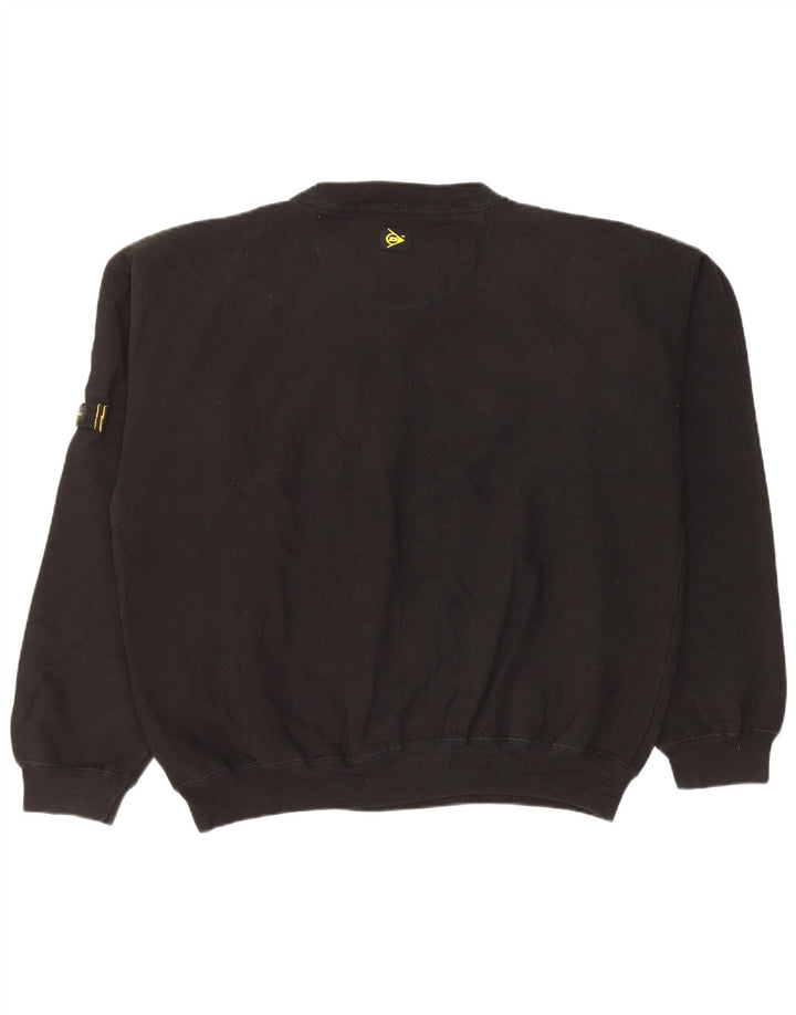 Dunlop Mens Graphic Sweatshirt Jumper XL Black Cotton