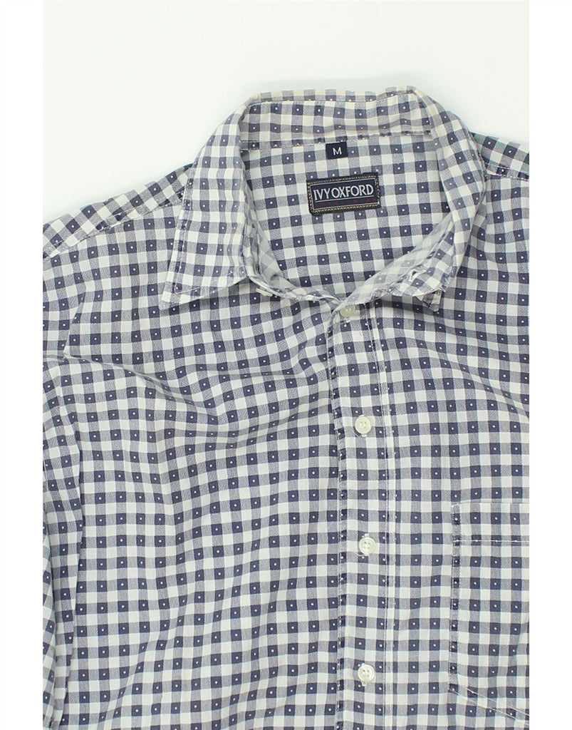 IVY OXFORD Mens Shirt Medium Blue Check Cotton | Vintage Ivy Oxford | Thrift | Second-Hand Ivy Oxford | Used Clothing | Messina Hembry 