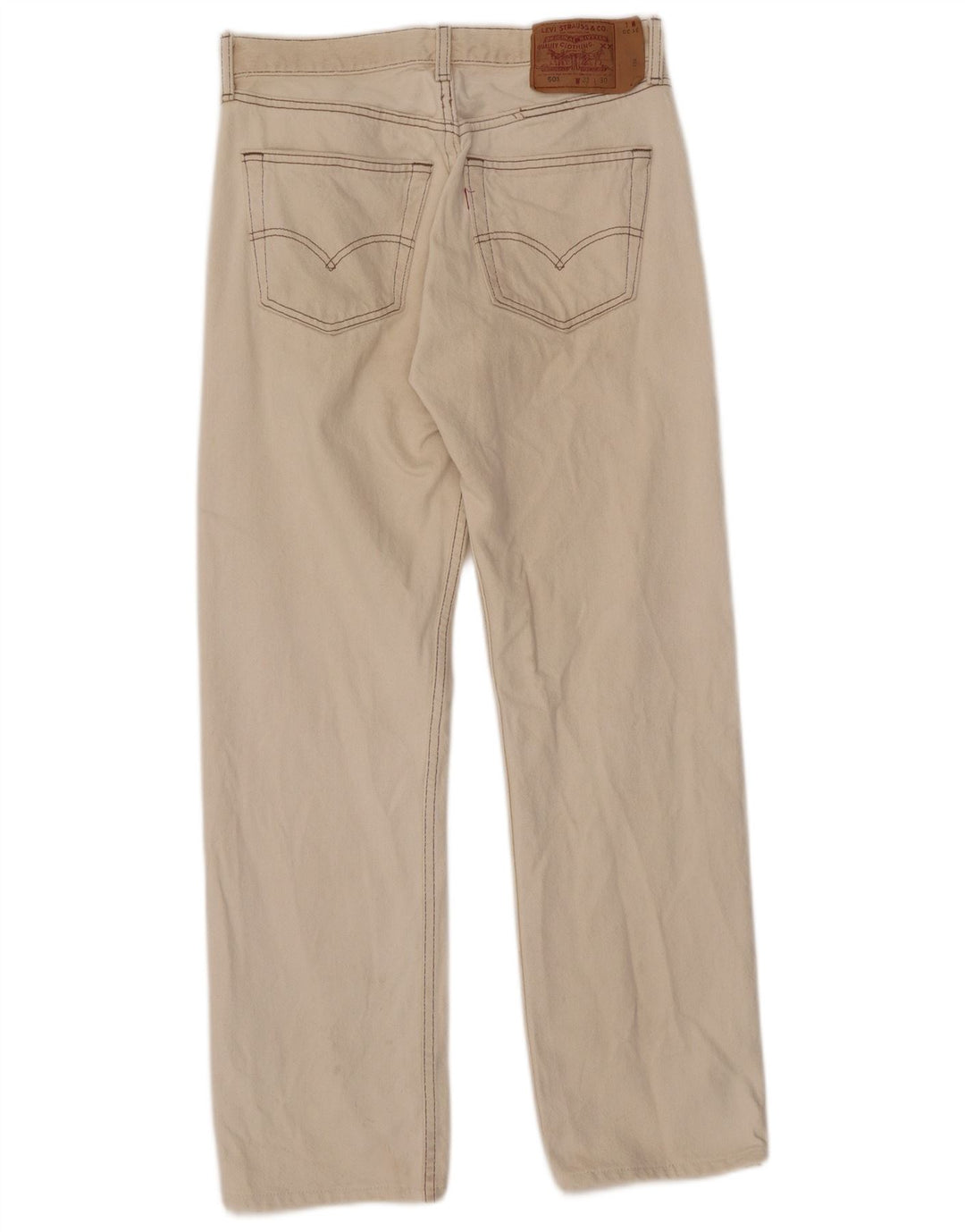 Levi's Mens 501 Straight Jeans W31 L30 Beige