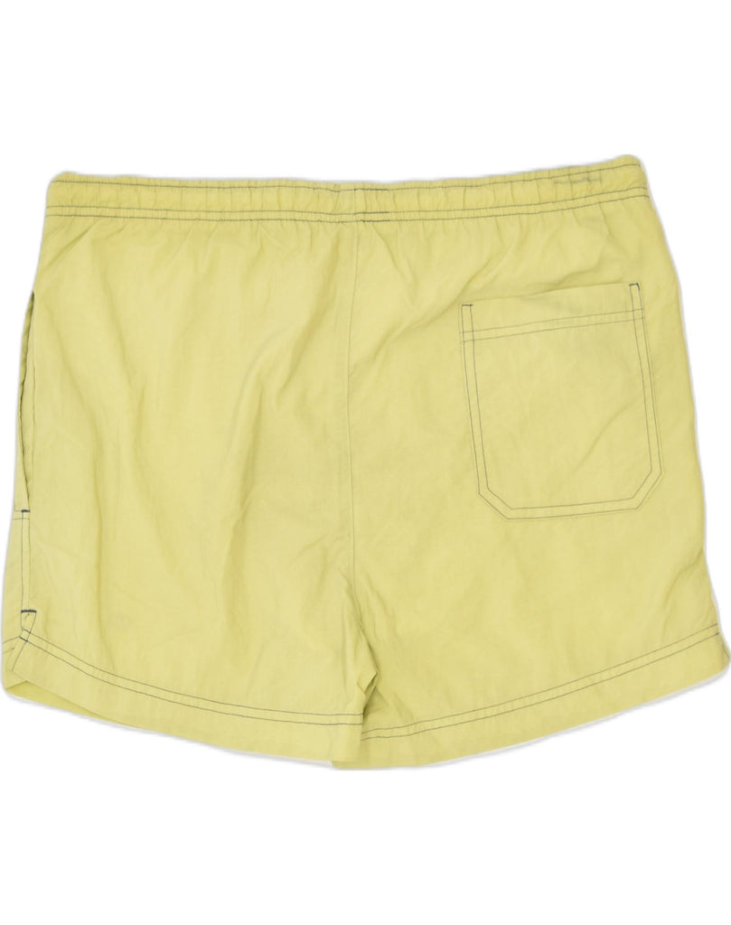 CHAMPION Mens Swimming Shorts Medium Yellow Polyester | Vintage | Thrift | Second-Hand | Used Clothing | Messina Hembry 