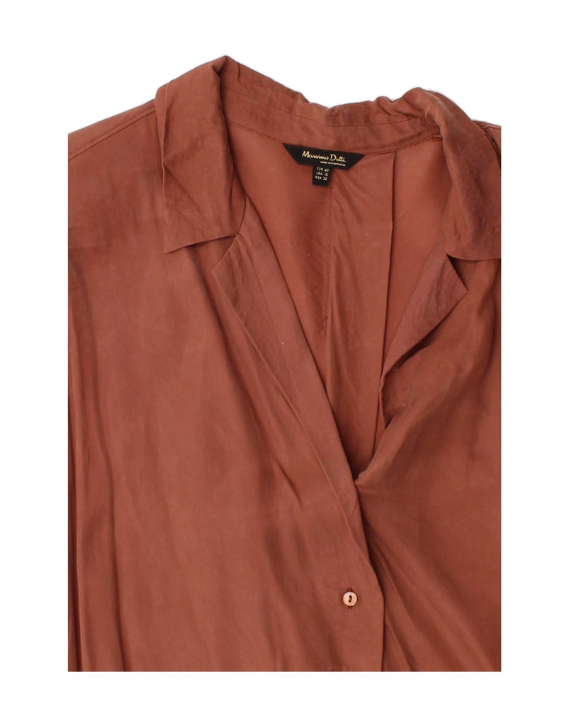 MASSIMO DUTTI Womens Shirt Blouse EU 42 Large Brown Vintage Massimo Dutti and Second-Hand Massimo Dutti from Messina Hembry 