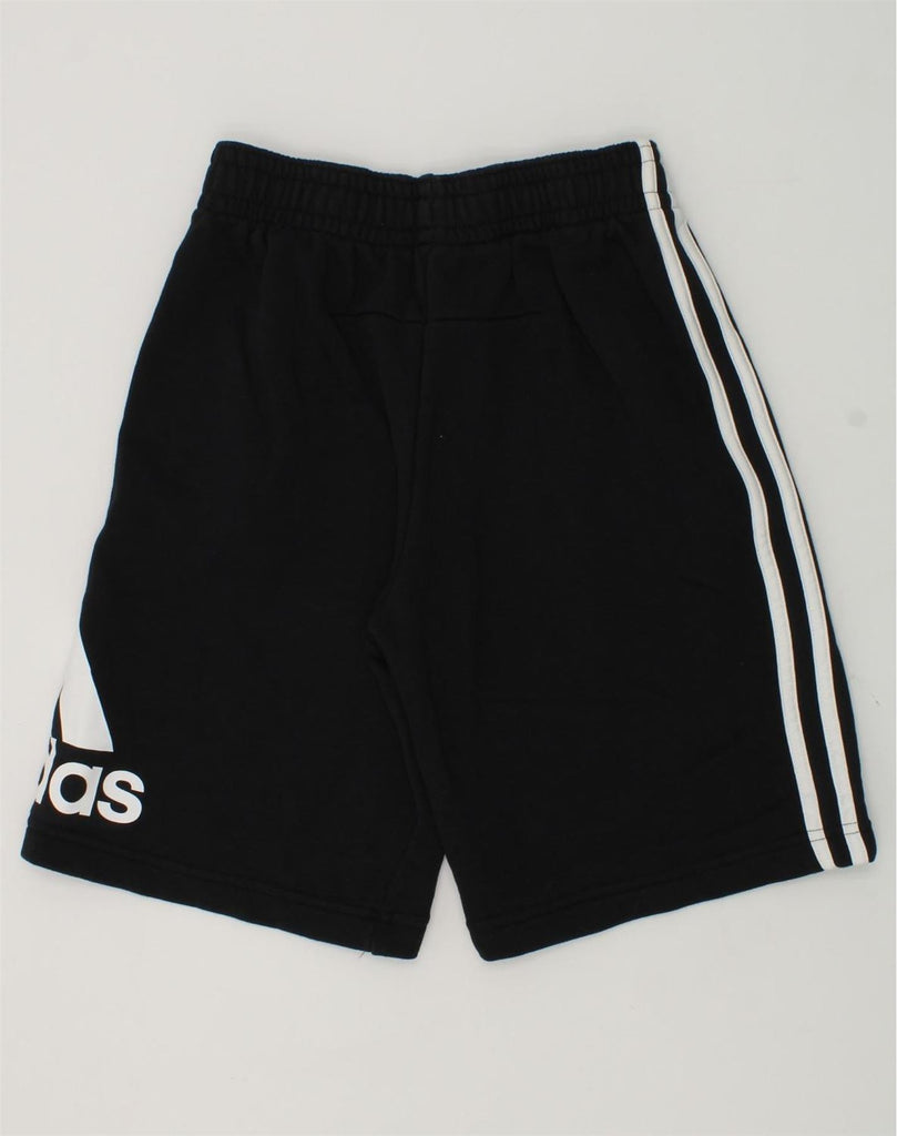 ADIDAS Boys Graphic Sport Shorts 11-12 Years Black Cotton | Vintage Adidas | Thrift | Second-Hand Adidas | Used Clothing | Messina Hembry 