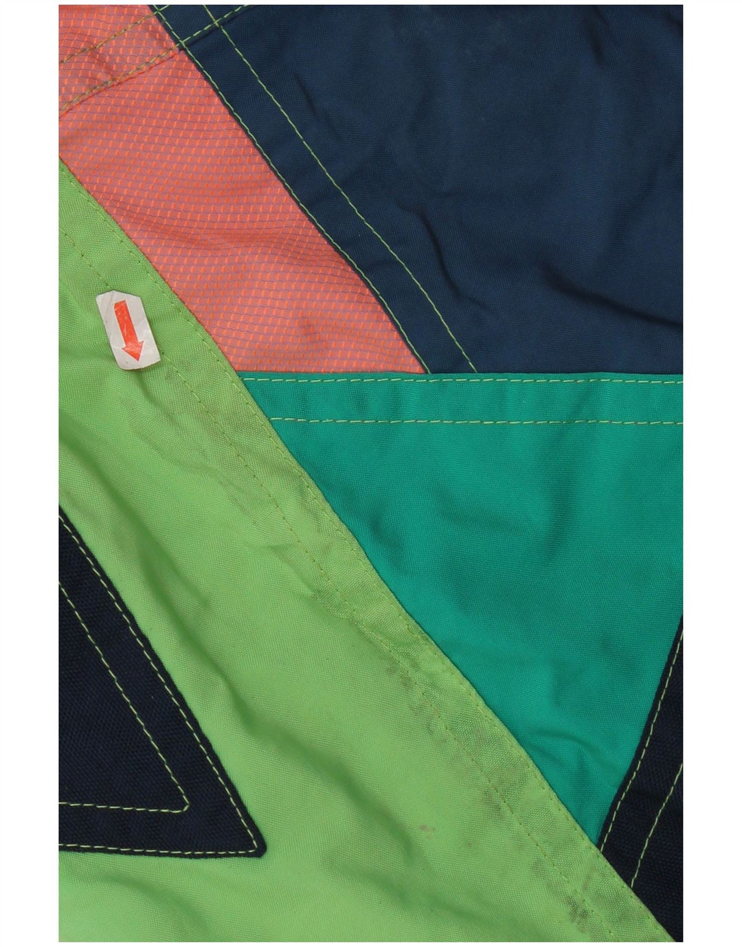 Colmar Mens Hooded Ski Jacket IT 52 Large Green Colourblock