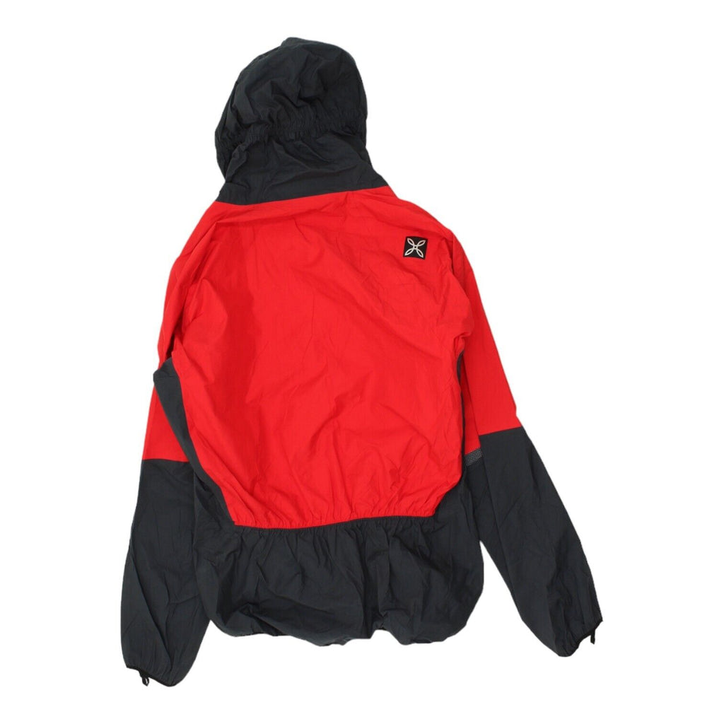Montura Mens Black Red Nylon Hooded Rain Jacket | Activewear Outdoor Hiking VTG | Vintage Messina Hembry | Thrift | Second-Hand Messina Hembry | Used Clothing | Messina Hembry 