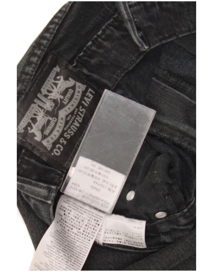Levi's Mens Denim Shorts W29 Small Black Cotton