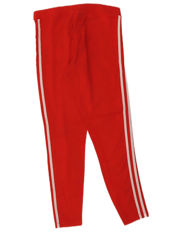 Adidas Womens Leggings UK 10 Small Red Cotton