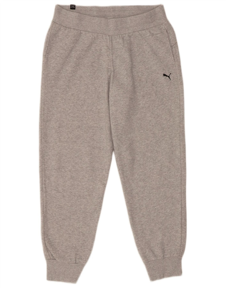 Puma Mens Tracksuit Trousers Joggers Medium Grey Cotton