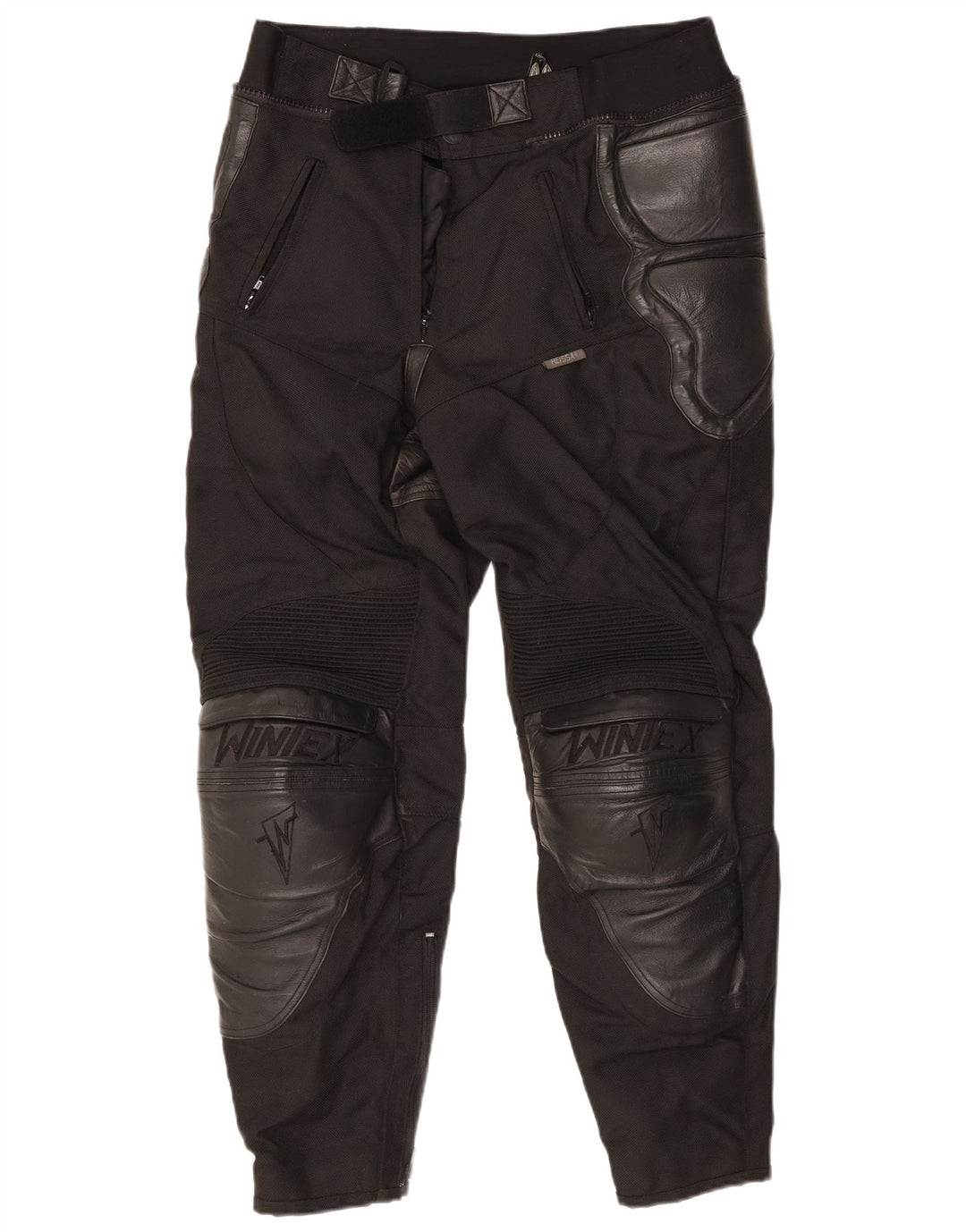 WINTEX Mens Tapered Moto Racer Trousers W32 L27 Black Polyamide