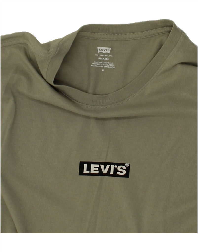 LEVI'S Mens T-Shirt Top Medium Green Cotton Vintage Levi's and Second-Hand Levi's from Messina Hembry 