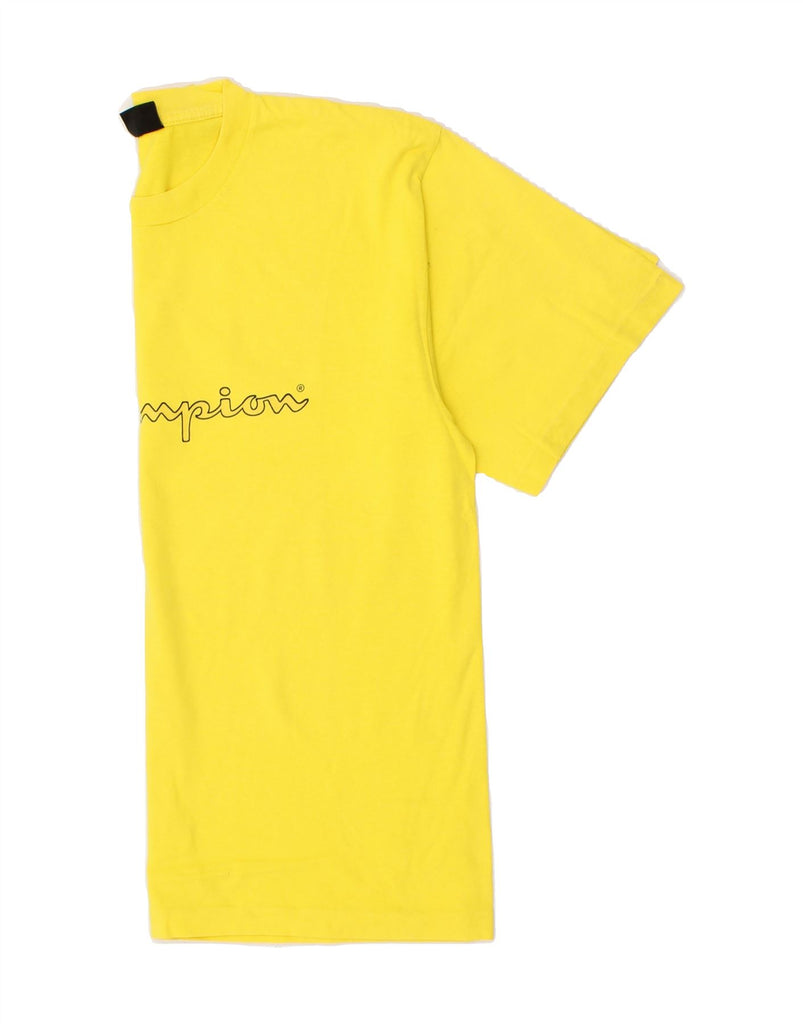 CHAMPION Mens Graphic T-Shirt Top Large Yellow Cotton Vintage Champion and Second-Hand Champion from Messina Hembry 