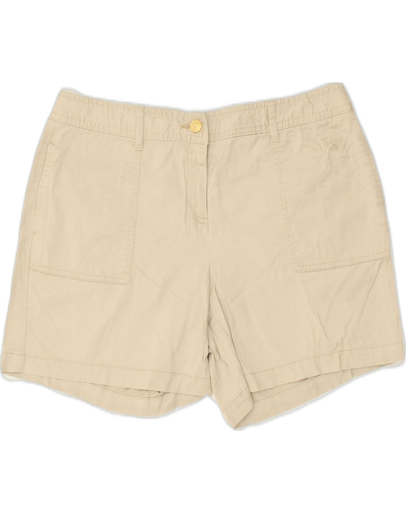 MICHAEL KORS Womens Chino Shorts US 10 Large W32 Beige Cotton | Vintage Michael Kors | Thrift | Second-Hand Michael Kors | Used Clothing | Messina Hembry 