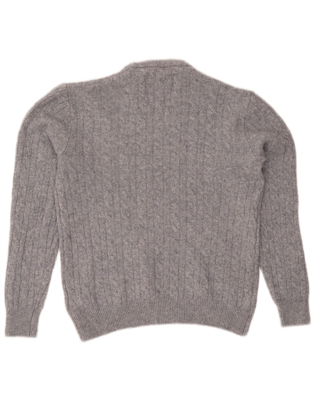 Jack Wills Womens Crew Neck Jumper Sweater UK 14 Medium Grey Flecked Wool
