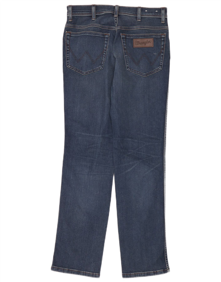 Wrangler Mens Texas Slim Jeans W30 L30 Navy Blue Cotton