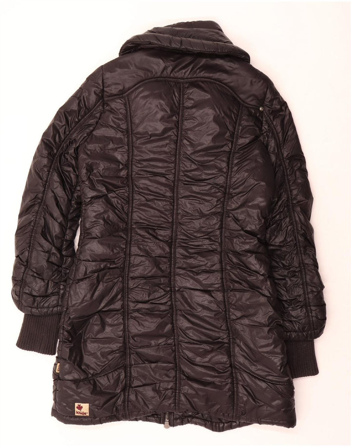 KHUJO Womens Padded Coat UK 18 XL Black Nylon