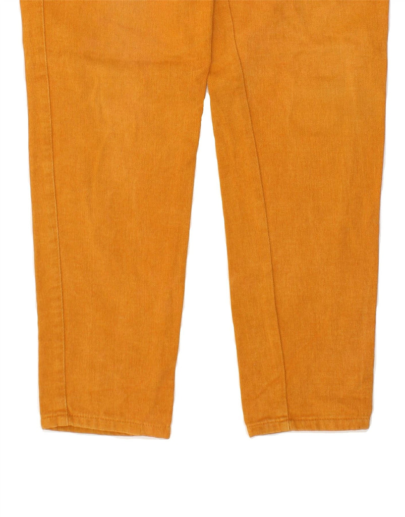 DUK Womens Tapered Casual Trousers IT 44 Medium W28 L29 Orange Cotton Vintage DUK and Second-Hand DUK from Messina Hembry 