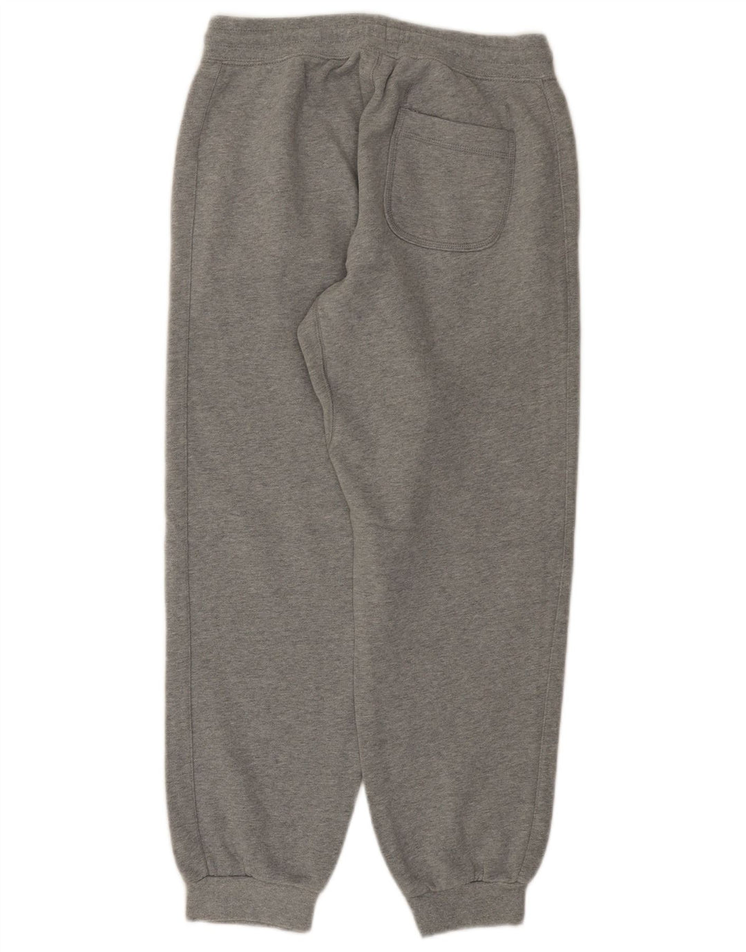 NIKE Womens Graphic Tracksuit Trousers Joggers UK 14 Medium Grey Cotton