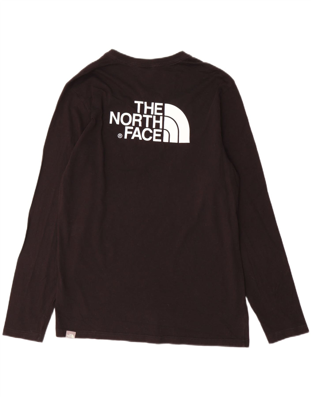 The North Face Mens Top Long Sleeve Medium Black Cotton