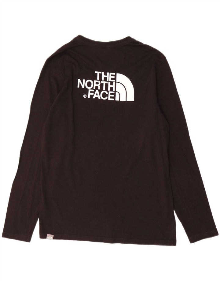 The North Face Mens Top Long Sleeve Medium Black Cotton