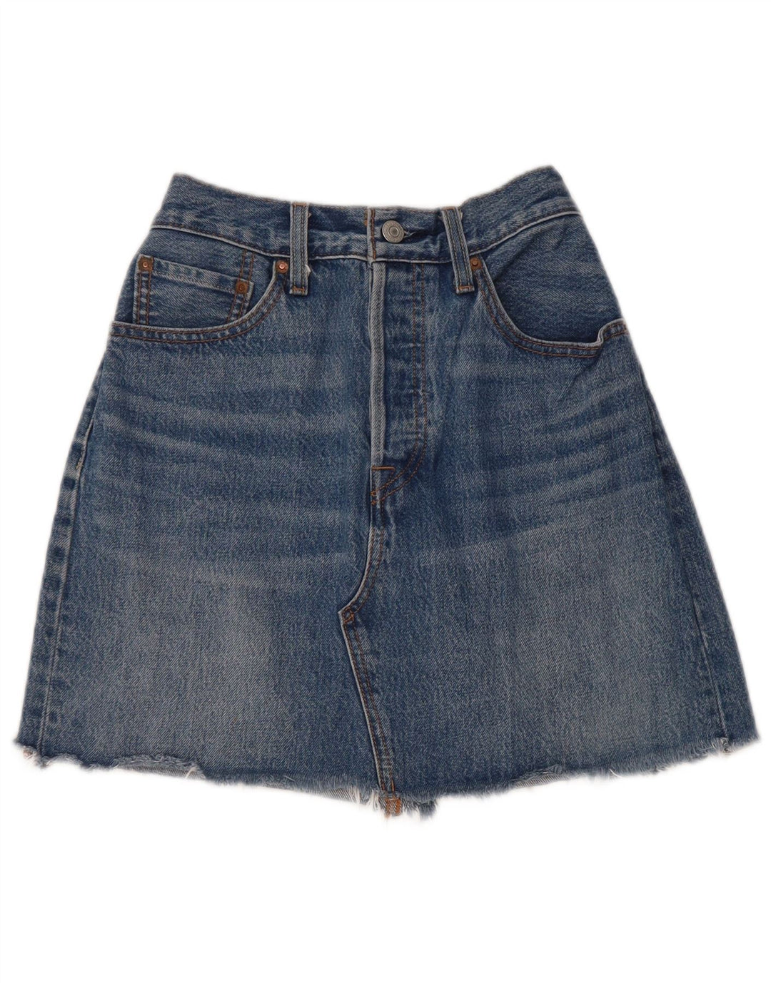 LEVI'S Womens Mini Denim Skirt W28 Medium  Blue