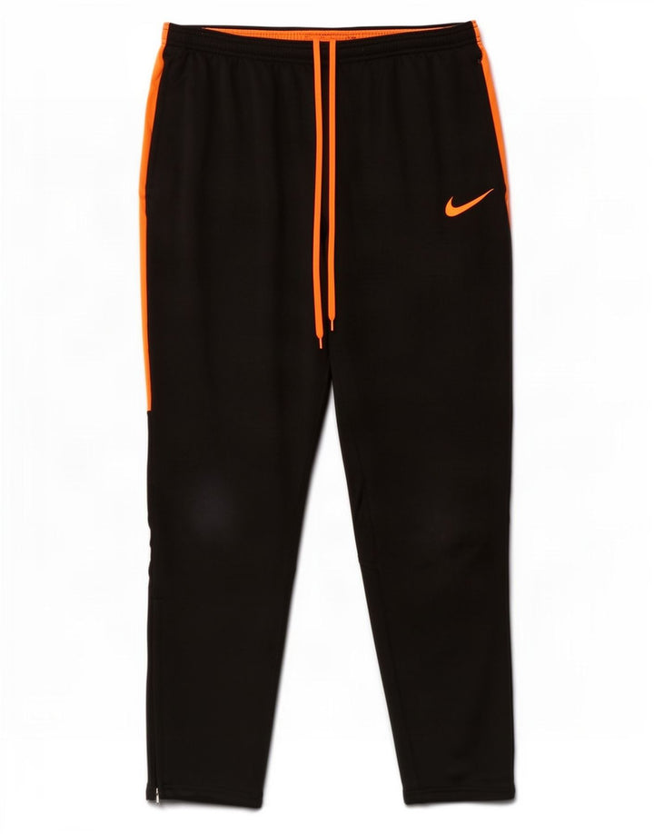 Nike Mens Dri Fit Tracksuit Trousers Large Black Colourblock Polyester