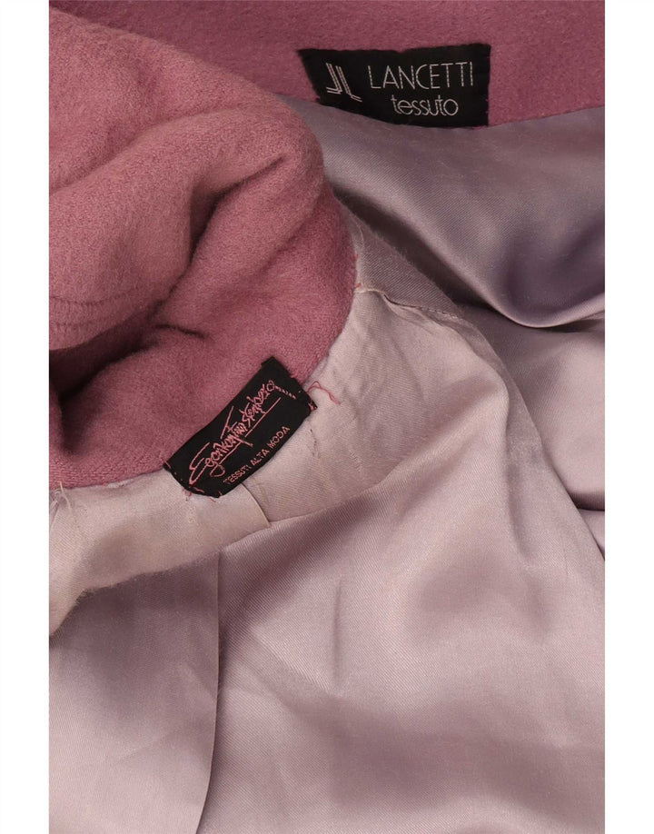Lancetti Womens Overcoat UK 18 XL Pink