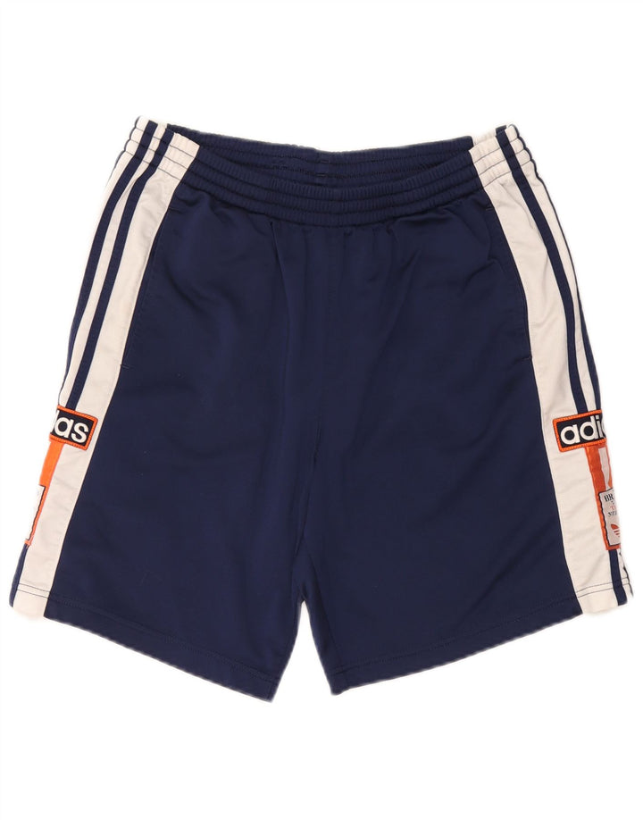 ADIDAS Mens Graphic Sport Shorts Medium  Navy Blue Colourblock