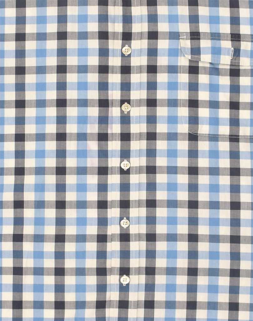 GAP Mens Slim Fit Shirt 2XL Blue Check Cotton | Vintage Gap | Thrift | Second-Hand Gap | Used Clothing | Messina Hembry 