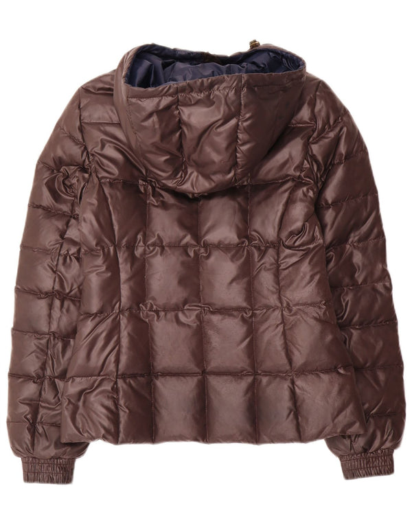 Esprit Womens Hooded Padded Jacket UK 6 XS Brown
