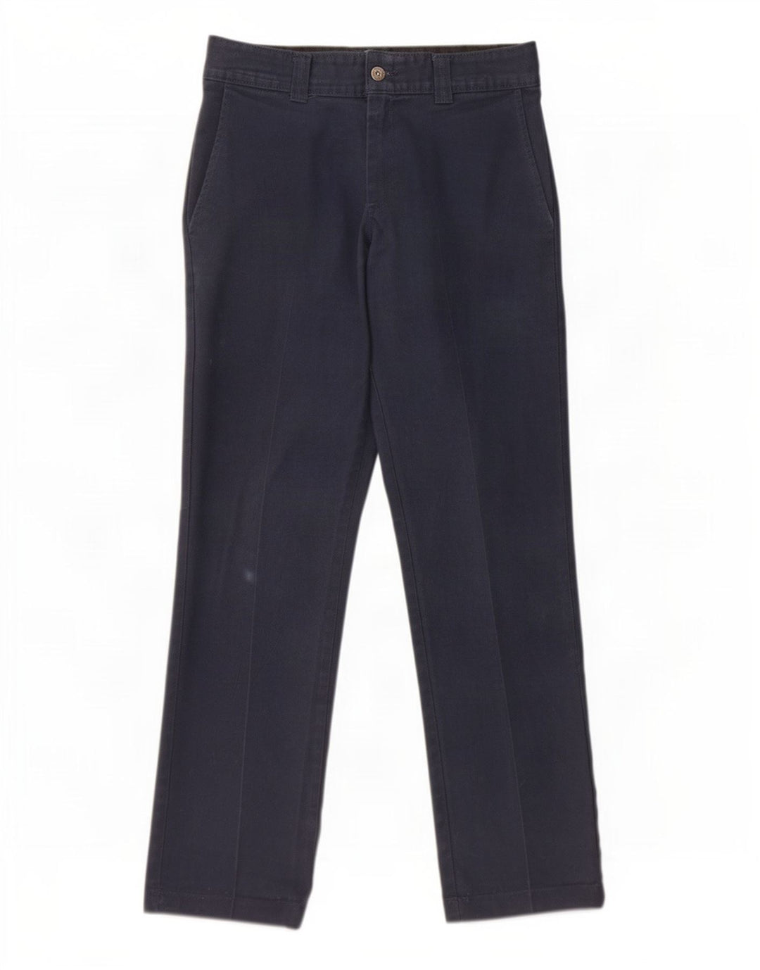 Dickies Mens Straight Chino Trousers W30 L32 Navy Blue Polyester