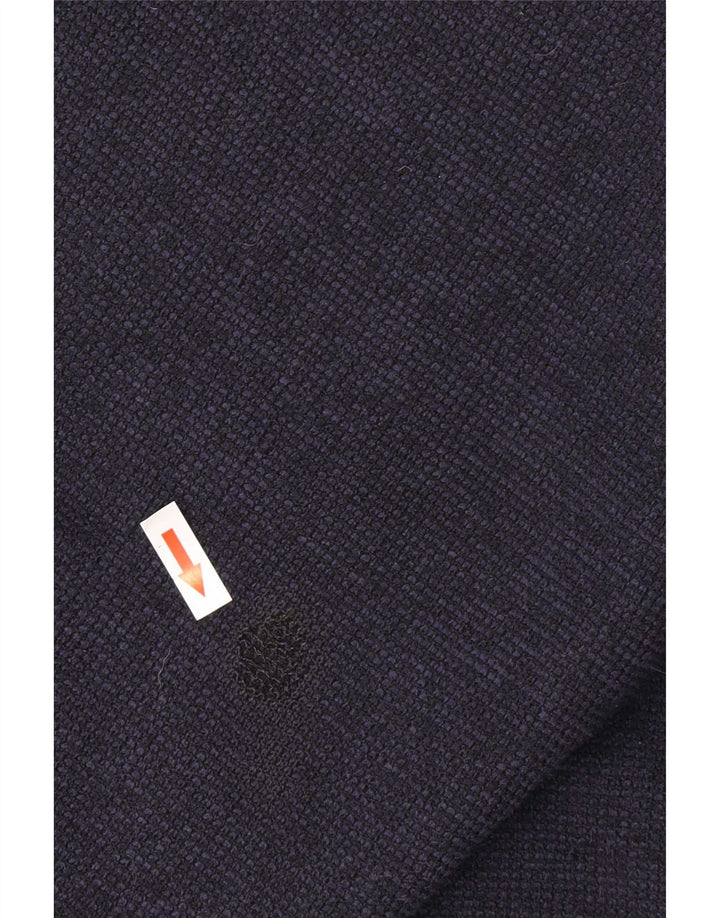 Marks & Spencer Mens Bomber Jacket UK 42 XL Navy Blue Polyester
