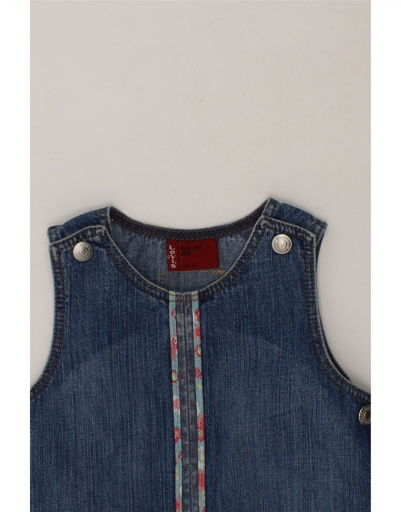 LEVI'S Baby Girls Sleeveless Denim Dress 12-18 Months Blue Cotton Vintage Levi's and Second-Hand Levi's from Messina Hembry 