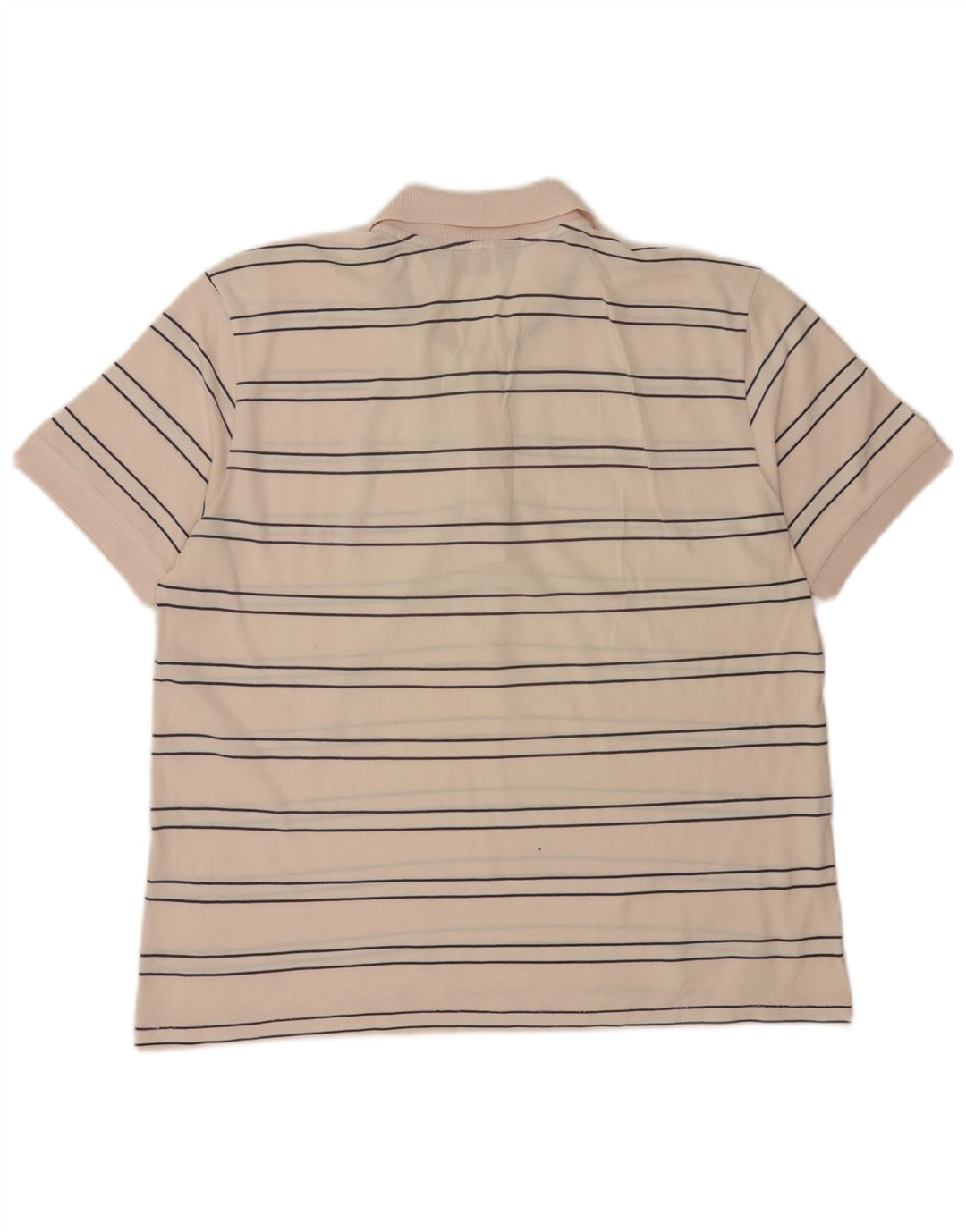 Kappa Mens Polo Shirt Large Pink Striped