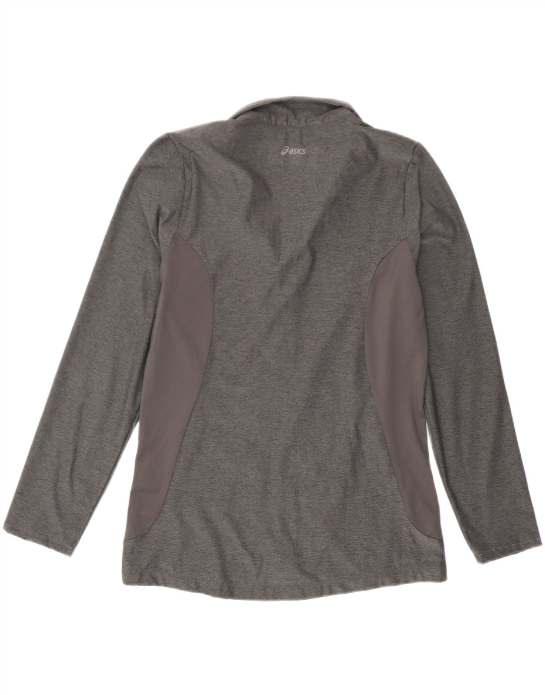Asics Womens Tracksuit Top Jacket UK 10 Small Grey Flecked