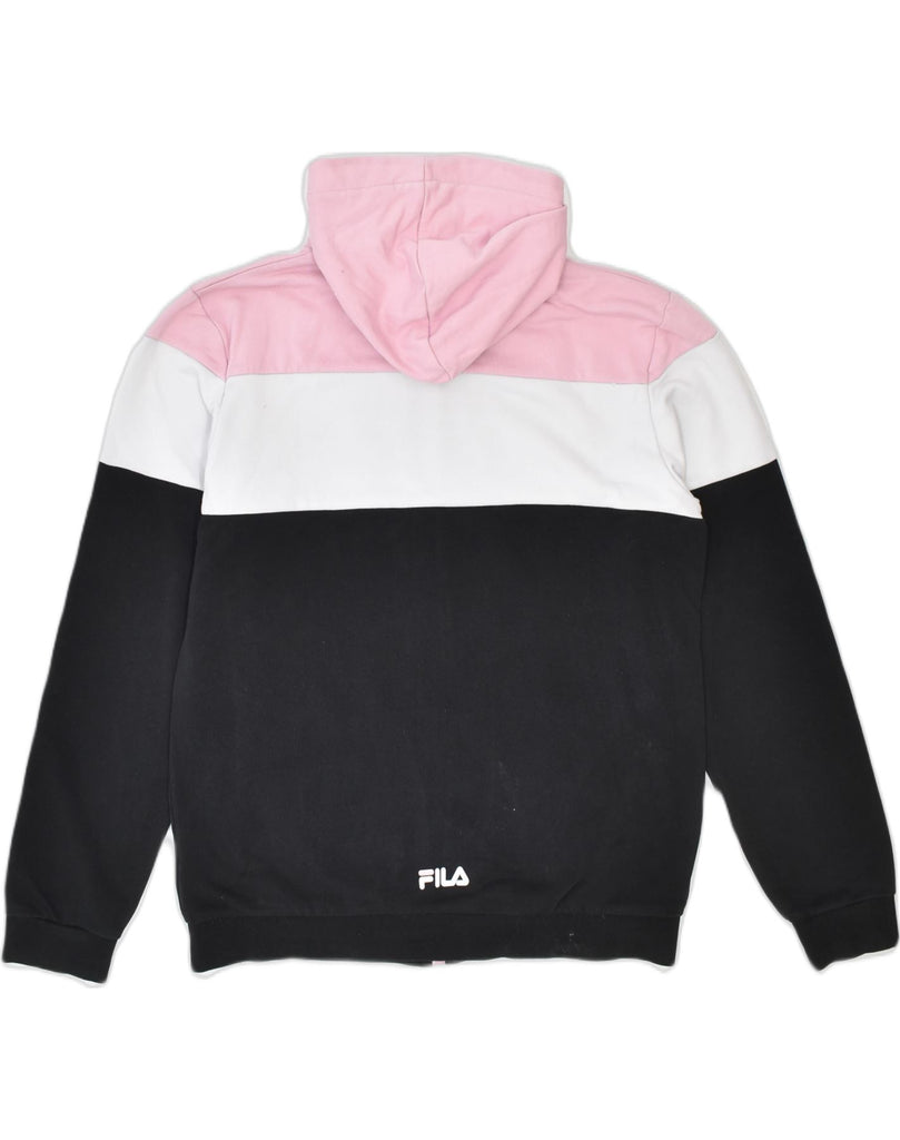 FILA Boys Graphic Zip Hoodie Sweater 15-16 Years Multicoloured Cotton | Vintage Fila | Thrift | Second-Hand Fila | Used Clothing | Messina Hembry 