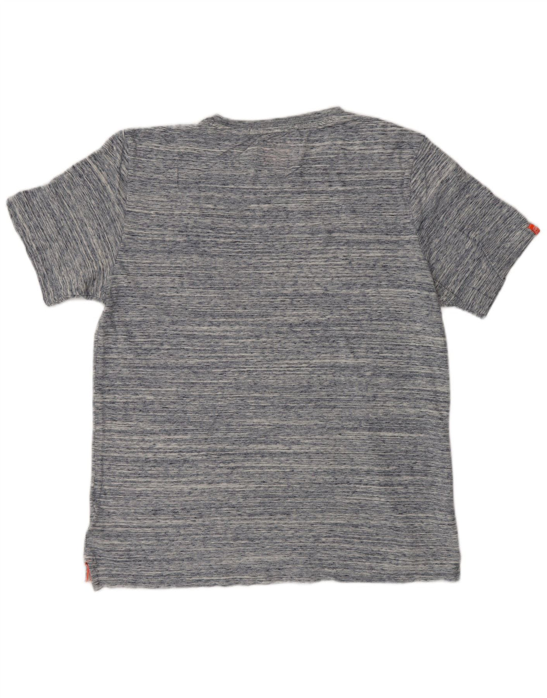 SUPERDRY Mens T-Shirt Top Medium Blue Flecked Cotton