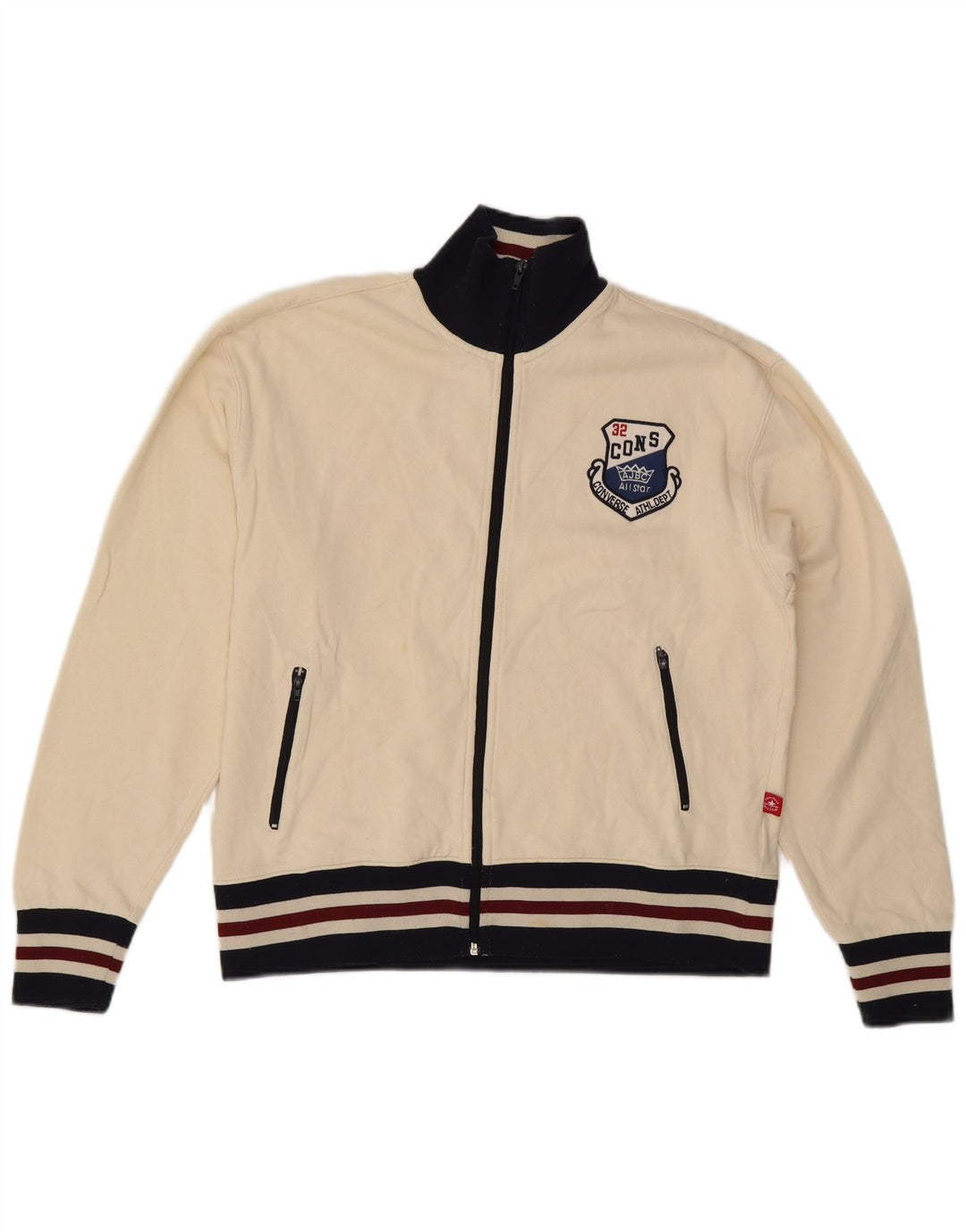Converse Mens Chuck Taylor Tracksuit Top Jacket Small White Colourblock