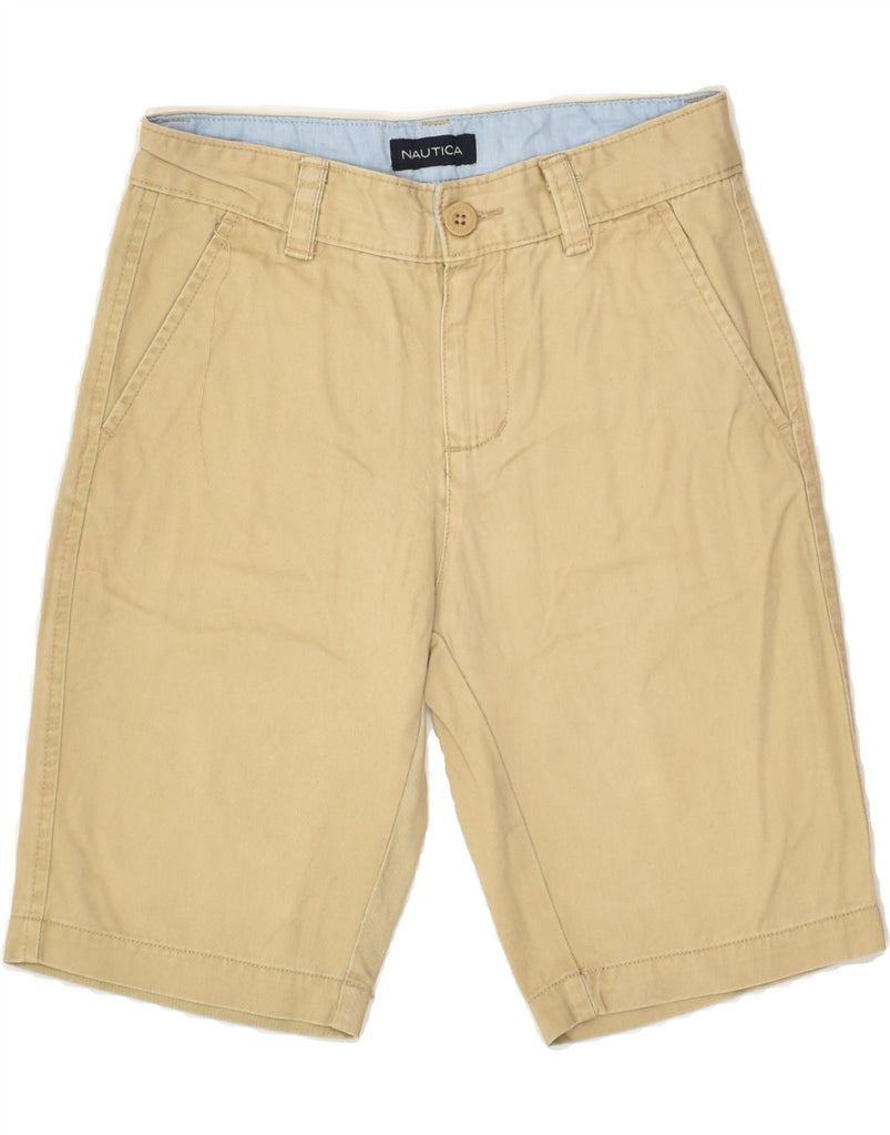 NAUTICA Boys Chino Shorts 9-10 Years W26  Beige Cotton | Vintage Nautica | Thrift | Second-Hand Nautica | Used Clothing | Messina Hembry 