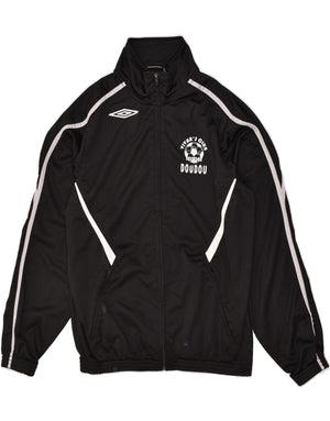 UMBRO Mens Tracksuit Top Jacket Large Black Polyester | Vintage