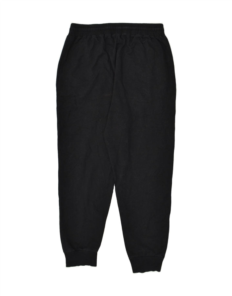 LOTTO Mens Tracksuit Trousers Joggers Large Black Cotton | Vintage Lotto | Thrift | Second-Hand Lotto | Used Clothing | Messina Hembry 