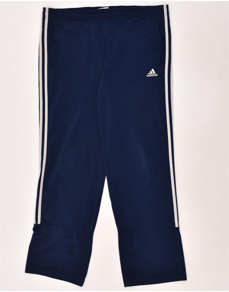 ADIDAS Mens Tracksuit Trousers Medium Navy Blue Polyester | Vintage Adidas | Thrift | Second-Hand Adidas | Used Clothing | Messina Hembry 